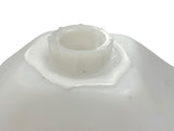 Ace Roto-Mold Sloped Bottom 15 Gallon Square Rinse White Tank 8" Lid - SP0015-SQ8
