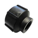Banjo Black Poly Pipe Reducer Coupling 2" FNPT X 1" FNPT - RC200-100