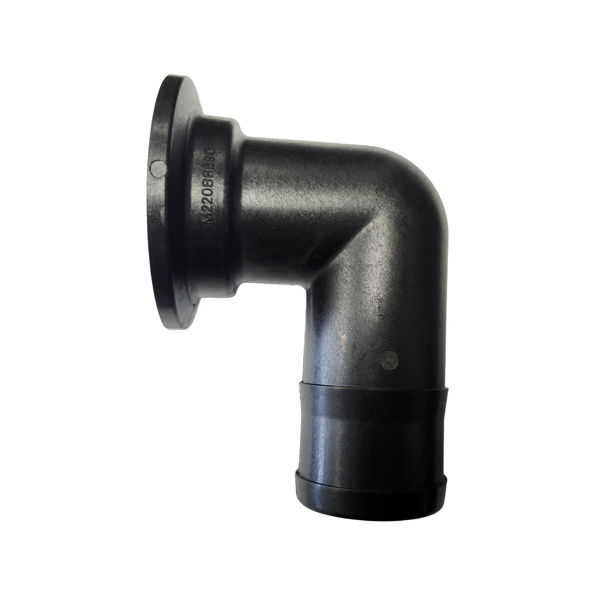 Banjo 90 Degree Hose Fitting Adapter 2" Full Port Flange X 2" Barb - M220BRB90