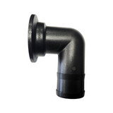 Banjo 90 Degree Hose Fitting Adapter 2" Full Port Flange X 2" Barb - M220BRB90