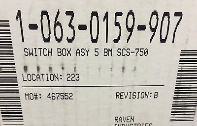 Raven Switchbox Assembly 5 Boom SCS-750 - 063-0159-907