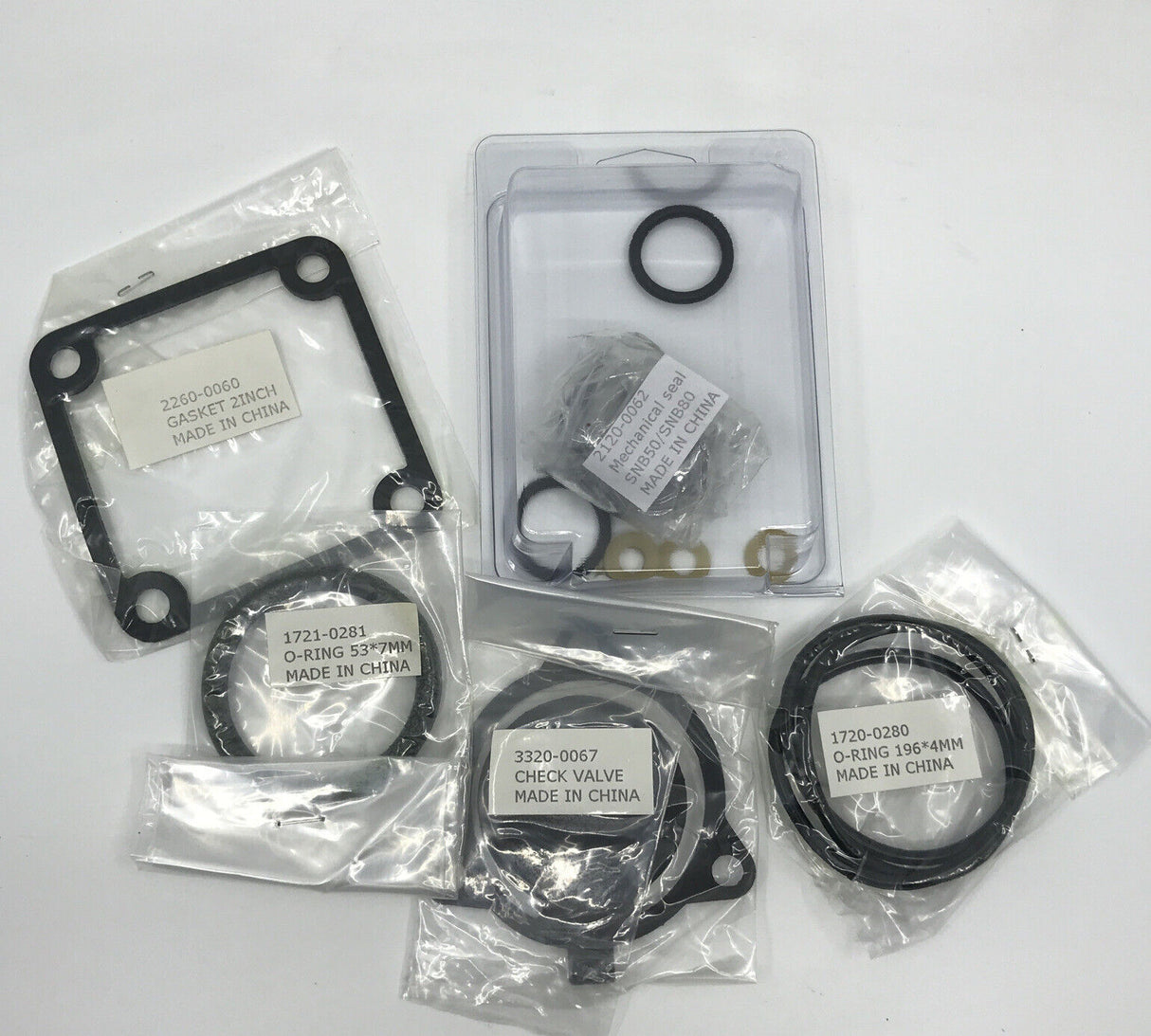 Hypro 2" Transfer STD Seal Repair Kit For Poly Transfer Pump - 3430-0799