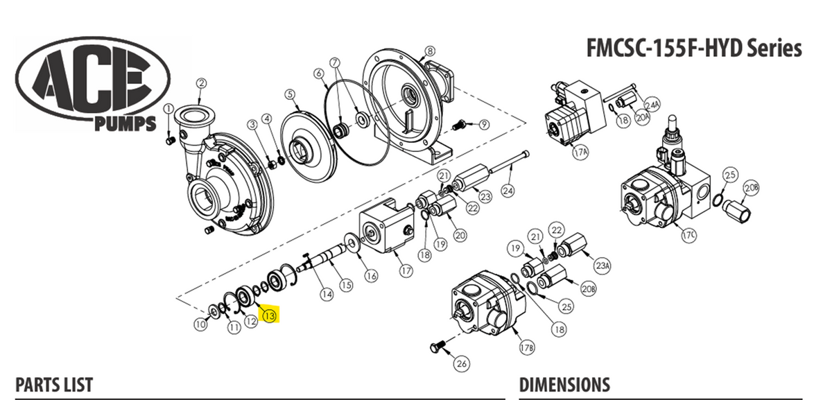 Rodamiento de bolas de una hilera nuevo Peer - 6203-2RLD-C3 (Ace Pumps 40880)