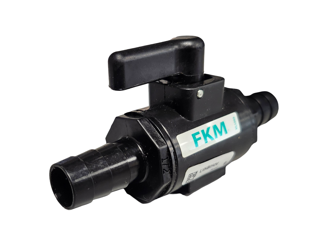 Banjo 1/2" Hose Barb Micro Valve with FKM Seals - LVHB050V
