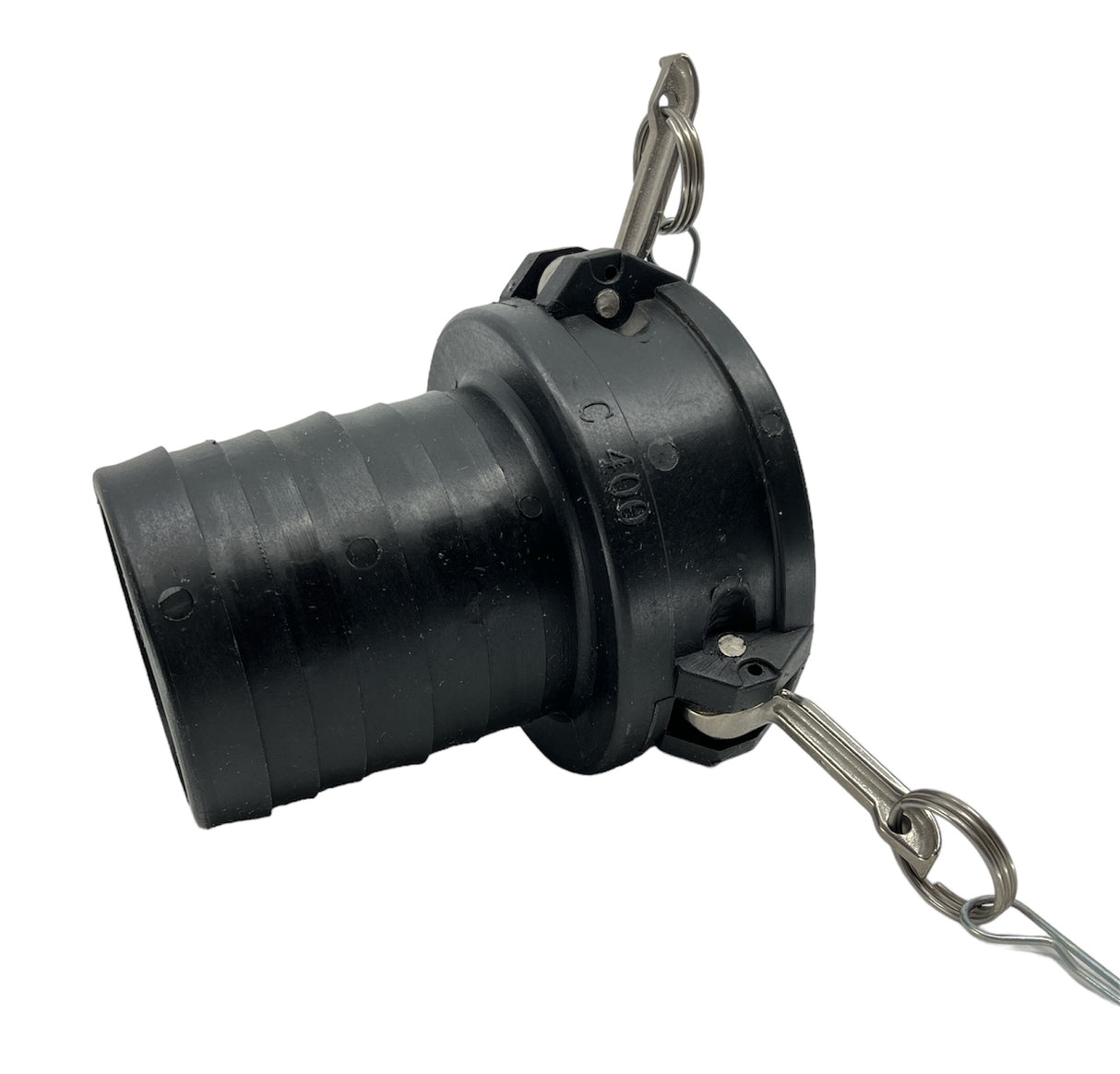 TerreMax 4 inch Female Coupler x 4 inch Hose Barb Camlock Couplings - 400C