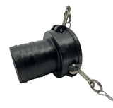 TerreMax 4 inch Female Coupler x 4 inch Hose Barb Camlock Couplings - 400C