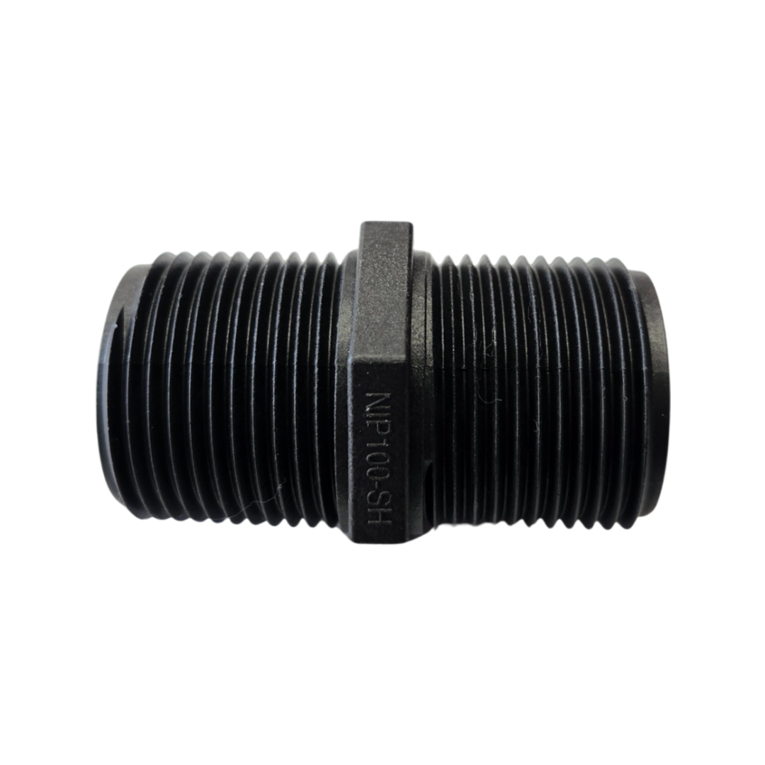 Banjo Short Poly Nipple Pipe Fitting 1" NPT - NIP100-SH