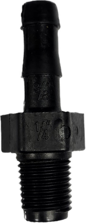 Banjo Hose Fitting 3/8" Male Thread X 1/4" Hose Barb - HB038-025