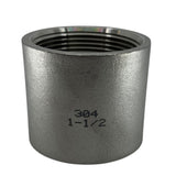 Hypro 304 Stainless Steel Female Coupling 1-1/2" FPT X 1-1/2" FPT - 7FC112