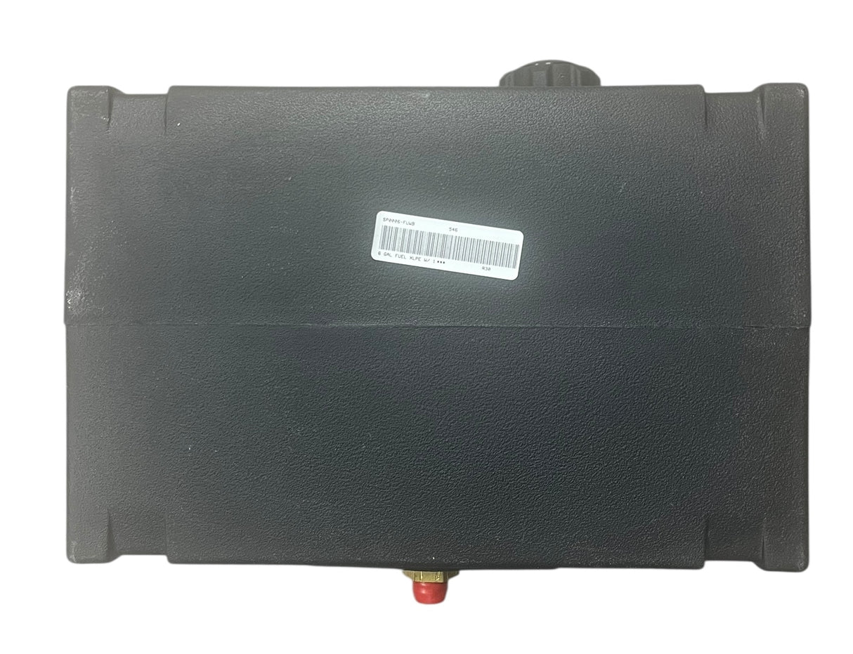 Ace Roto Mold Poly Rectangle 6 Gallon Fuel Tank XLPE With 1/4" Brass Fitting - SP0006-FUWB