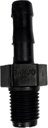 Banjo Hose Fitting 3/8" Male Thread X 1/4" Hose Barb - HB038-025