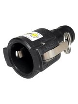 Banjo 1" Female Camlock Coupler x 1-1/4" Hose Barb, Polypropylene - 125C