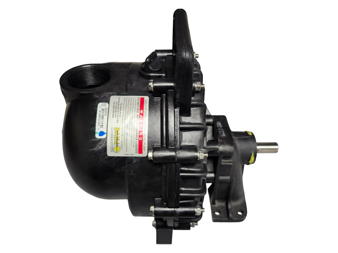 Banjo 2 Inch Poly Pump w/ 5-Vane Impeller & Bearing Pedestal - 205PB