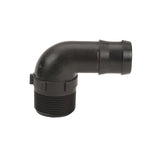 Banjo 90 Degree Poly Hose Fitting 1-1/2" Male Thread X 1-1/2" Barb - HB150-90