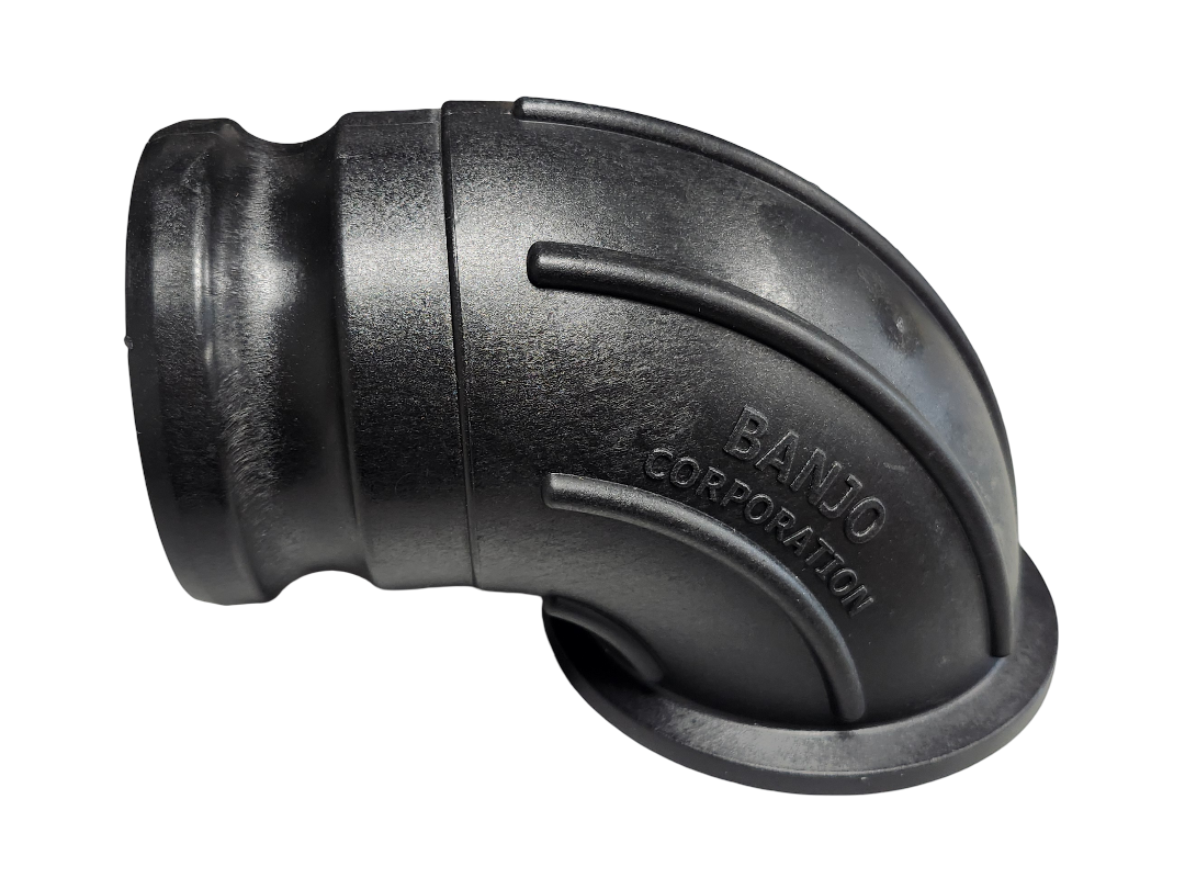 Banjo 3 Inch Full Port 90 Degree Manifold Sweep with Male Cam Lock - M300ASWP90
