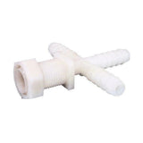Hypro 11/16" NT x 3/4" Hose Barb Cross with B12 Nut - T34C