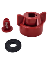 TeeJet AccuPulse TwinJet PWM Spray Tip w/ Cap & Gasket, Red - APTJ-11004VP-CE