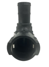 TerreMax Poly Camlock 2 inch Female Coupler x 2 inch Hose Barb Sweep - 200CSWP90