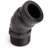 Banjo 45 Degree Poly Cam Lever Coupling 2" Male Adapter X 2" MNPT - 200F45