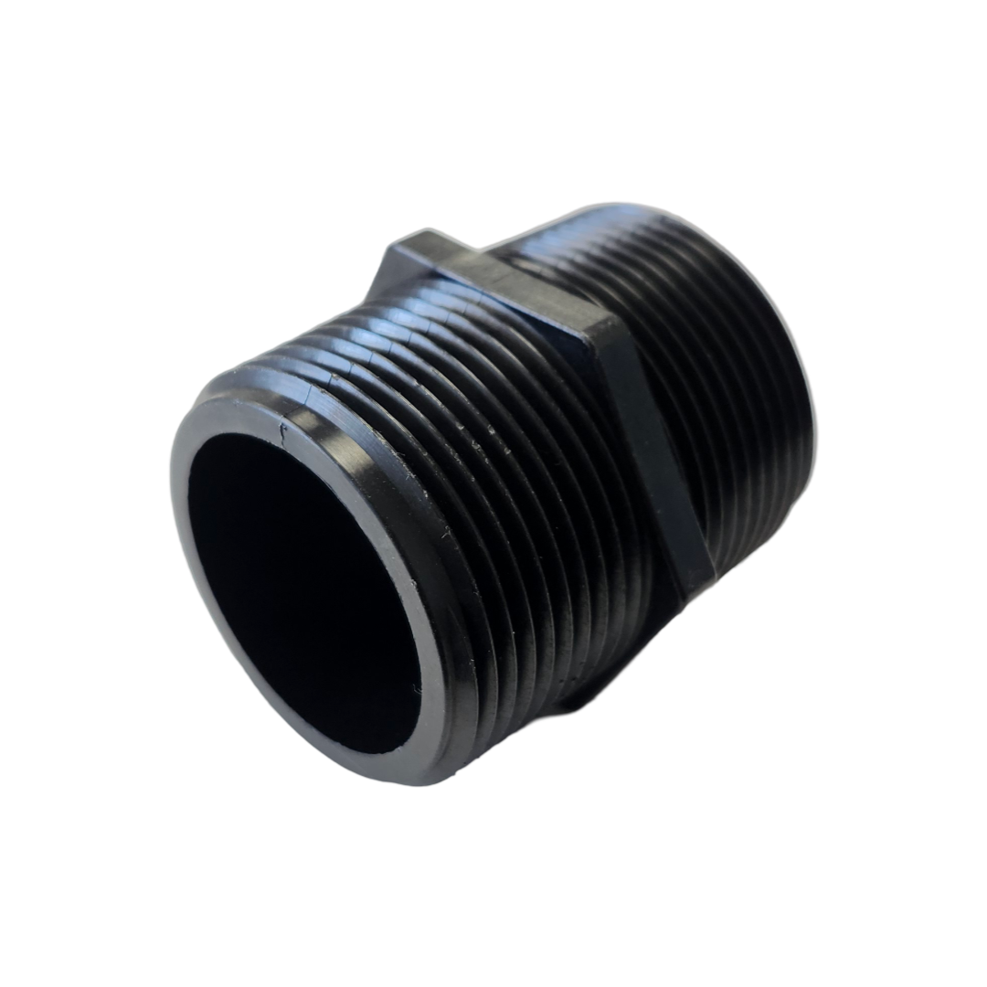 Banjo Short Poly Nipple Pipe Fitting 1-1/4" NPT - NIP125-SH